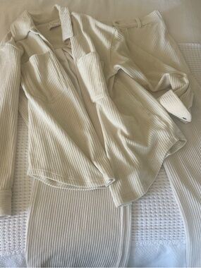 Z Supply Corduroy Two-Piece Set in Cream